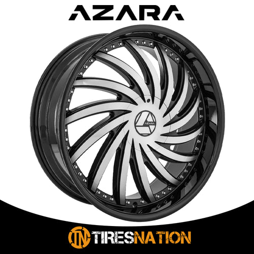 Azara Aza-508 Gloss Black & Machined 22X8.5 5X112/5X114.3 74.1 38