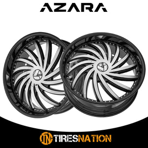 Azara Aza-508 Gloss Black & Machined 22X8.5 5X112/5X114.3 74.1 38