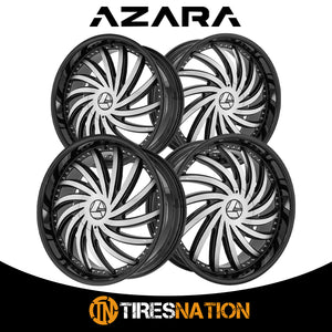 Azara Aza-508 Gloss Black & Machined 22X8.5 5X112/5X114.3 74.1 38