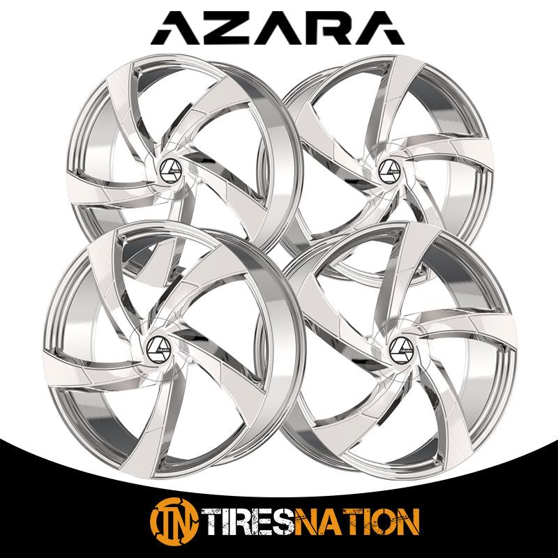 あーーや AZA-520 | Multi-Spoke Chrome Wheels & Black Wheels by Azara