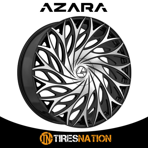 Azara Aza-525 Gloss Black & Machined 30X9.5 Blank 78.1 15