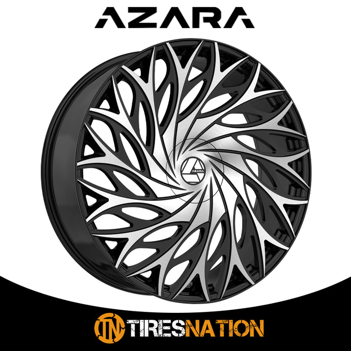 Azara Aza-525 Gloss Black & Machined 30X9.5 Blank 78.1 15