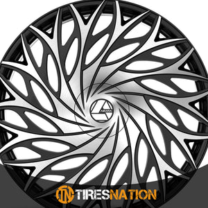 Azara Aza-525 Gloss Black & Machined 30X9.5 Blank 78.1 15