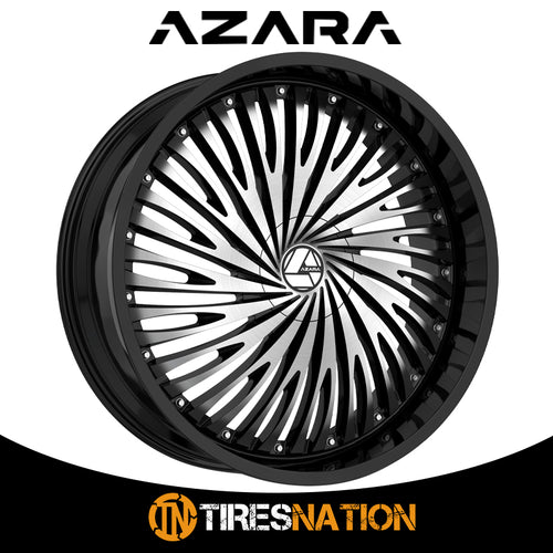 Azara Aza-526 Gloss Black & Machined 28X9.5 6X135/6X139.7 87.1 22