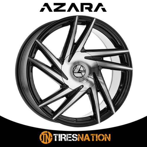 Azara Aza-529 Gloss Black & Machined 22X8.5 5X114.3/5X120 74.1 38