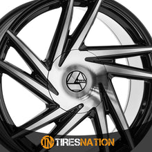 Azara Aza-529 Gloss Black & Machined 22X8.5 5X114.3/5X120 74.1 38