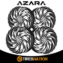 Azara Aza-531 Gloss Black & Machined 18X8 5X100/5X114.3 74.1 35