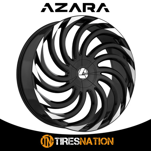 Azara Aza-534 Gloss Black & Machined 28X9.5 Blank 78.1 15