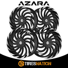 Azara Aza-534 Gloss Black & Machined 28X9.5 Blank 78.1 15