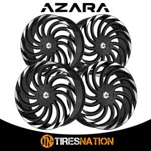 Azara Aza-534 Gloss Black & Machined 28X9.5 Blank 78.1 15