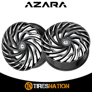 Azara Aza-536 Gloss Black & Machined 28X9.5 Blank 78.1 15