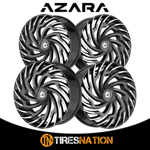 Azara Aza-536 Gloss Black & Machined 22X9.5 Blank 78.1 15
