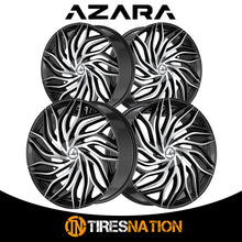 Azara Aza-537 Gloss Black & Machined 24X9 5X115/5X120 78.1 15