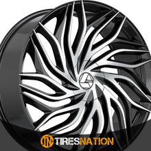 Azara Aza-537 Gloss Black & Machined 24X9 5X115/5X120 78.1 15