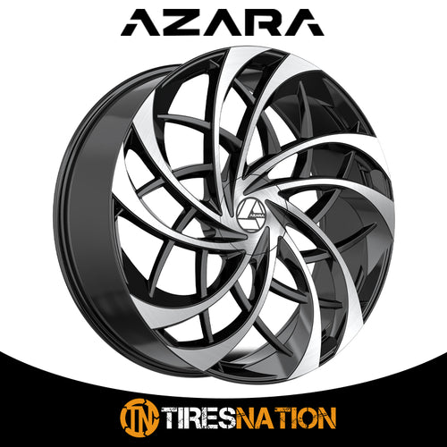 Azara Aza-541 Gloss Black & Machined 18X8 5X112/5X114.3 74.1 35
