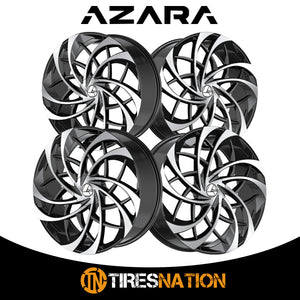 Azara Aza-541 Gloss Black & Machined 18X8 5X112/5X114.3 74.1 35