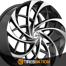 Azara Aza-541 Gloss Black & Machined 18X8 5X112/5X114.3 74.1 35