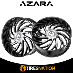 Azara Azx-101 Gloss Black & Machined 30X9.5 6X135/6X139.7 87.1 22