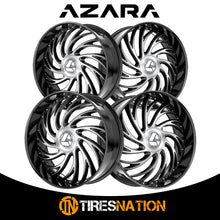 Azara Azx-101 Gloss Black & Machined 28X9.5 6X135/6X139.7 87.1 22