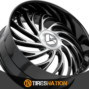 Azara Azx-101 Gloss Black & Machined 28X9.5 6X135/6X139.7 87.1 22