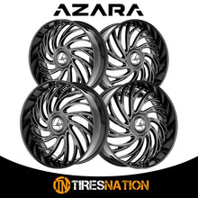 Azara Azx-101 Gloss Black & Milled 26X9.5 Blank 78.1 15