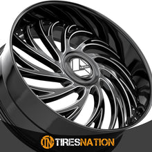 Azara Azx-101 Gloss Black & Milled 24X9 Blank 5X 78.1 15