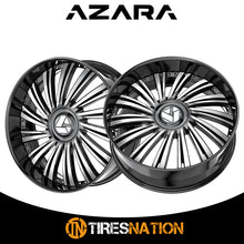 Azara Azx-102 Gloss Black & Machined 24X9 5X115/5X120 78.1 15