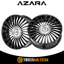 Azara Azx-103 Gloss Black & Machined 24X9 Blank 5X 78.1 15