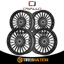 Cavallo Clv-32 Gloss Black & Machined 22X9.5 Blank 78.1 15