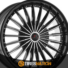 Cavallo Clv-32 Gloss Black & Machined 22X8.5 5X112/5X114.3 74.1 38