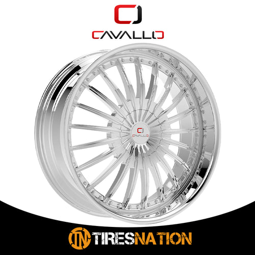Cavallo Clv-32 Nano Chrome 22X8.5 5X112/5X114.3 74.1 38