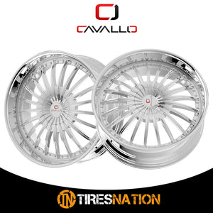 Cavallo Clv-32 Nano Chrome 22X8.5 5X112/5X114.3 74.1 38