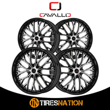 Cavallo Clv-33 Gloss Black & Machined 26X9.5 Blank 78.1 18