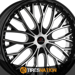 Cavallo Clv-33 Gloss Black & Machined 26X9.5 Blank 78.1 18