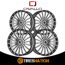 Cavallo Clv-34 Gloss Black & Machined 26X9.5 Blank 78.1 18