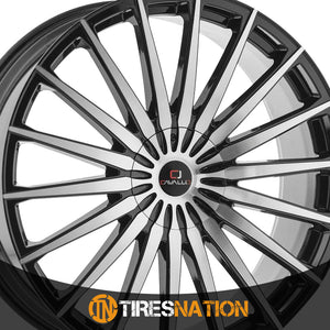 Cavallo Clv-34 Gloss Black & Machined 26X9.5 Blank 78.1 18