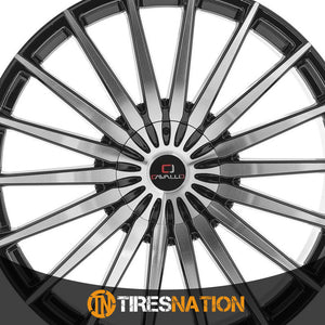 Cavallo Clv-34 Gloss Black & Machined 26X9.5 Blank 78.1 18