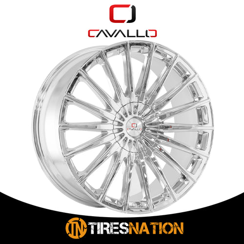 Cavallo Clv-34 Nano Chrome 20X8.5 5X112/5X114.3 74.1 35