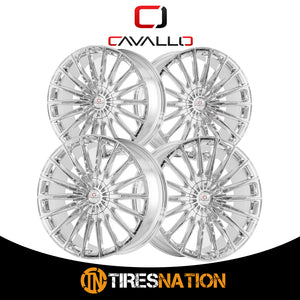 Cavallo Clv-34 Nano Chrome 20X8.5 5X112/5X114.3 74.1 35