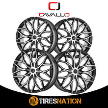 Cavallo Clv-37 Gloss Black & Machined 26X9.5 Blank 78.1 18