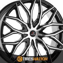Cavallo Clv-37 Gloss Black & Machined 24X9 Blank 78.1 18