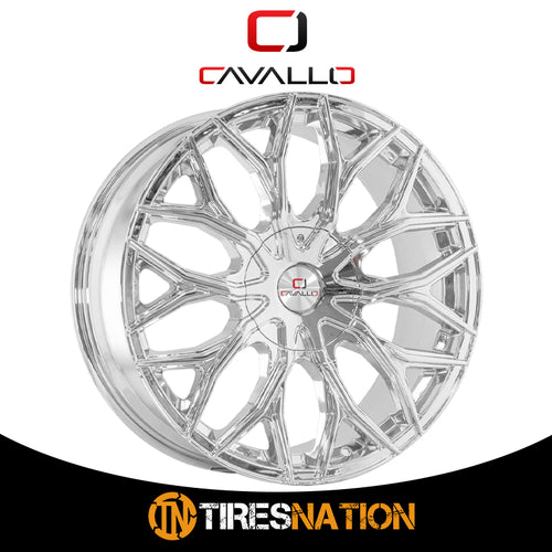 Cavallo Clv-37 Nano Chrome 22X9.5 5X115/5X120 74.1 15