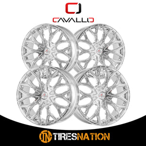Cavallo Clv-37 Nano Chrome 22X9.5 5X115/5X120 74.1 15