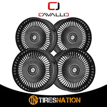 Cavallo Clv-41 Gloss Black & Machined 22X8.5 5X110/5X114.3 74.1 38
