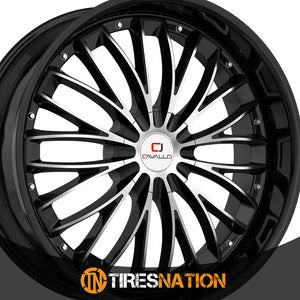 Cavallo Clv-42 Gloss Black & Machined 18X8 4X100/4X114.3 74.1 35