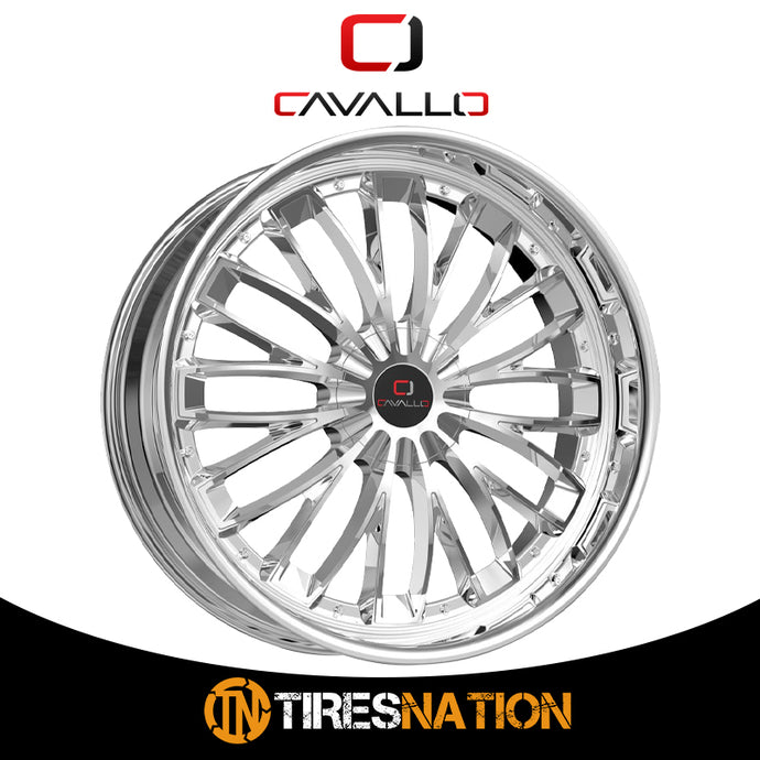 Cavallo Clv-42 Nano Chrome 22X8.5 5X112/5X114.3 74.1 38