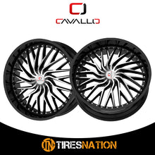 Cavallo Clv-43 Gloss Black & Machined 22X9.5 Blank 78.1 15
