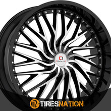 Cavallo Clv-43 Gloss Black & Machined 22X9.5 Blank 78.1 15