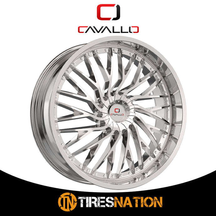 Cavallo Clv-43 Nano Chrome 22X8.5 5X114.3/5X120 74.1 38