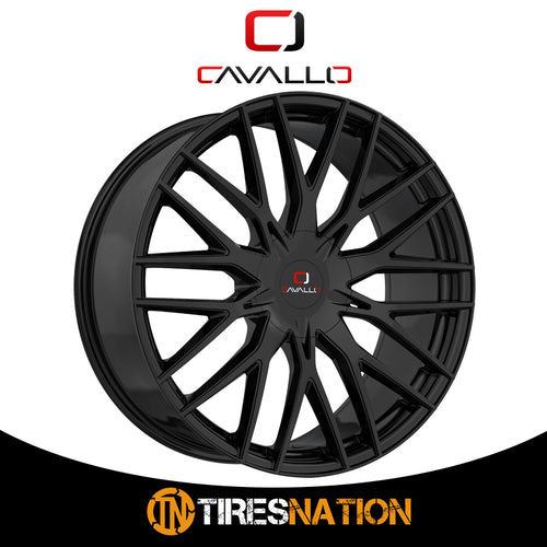 Cavallo Clv-45 Gloss Black 18X8 4X100/4X114.3 74.1 35
